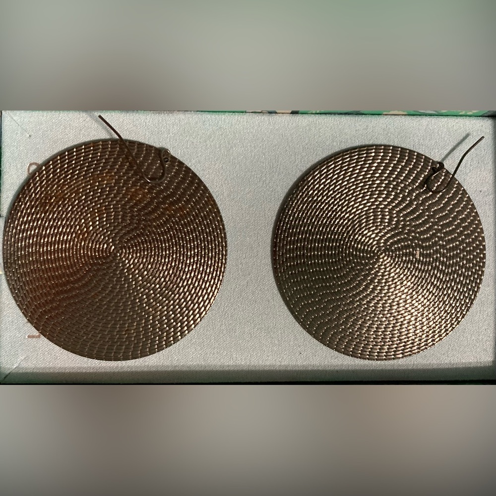 Large Disc Style Earrings